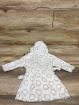 DKNY Plush Bath Robe White sz 6-9m