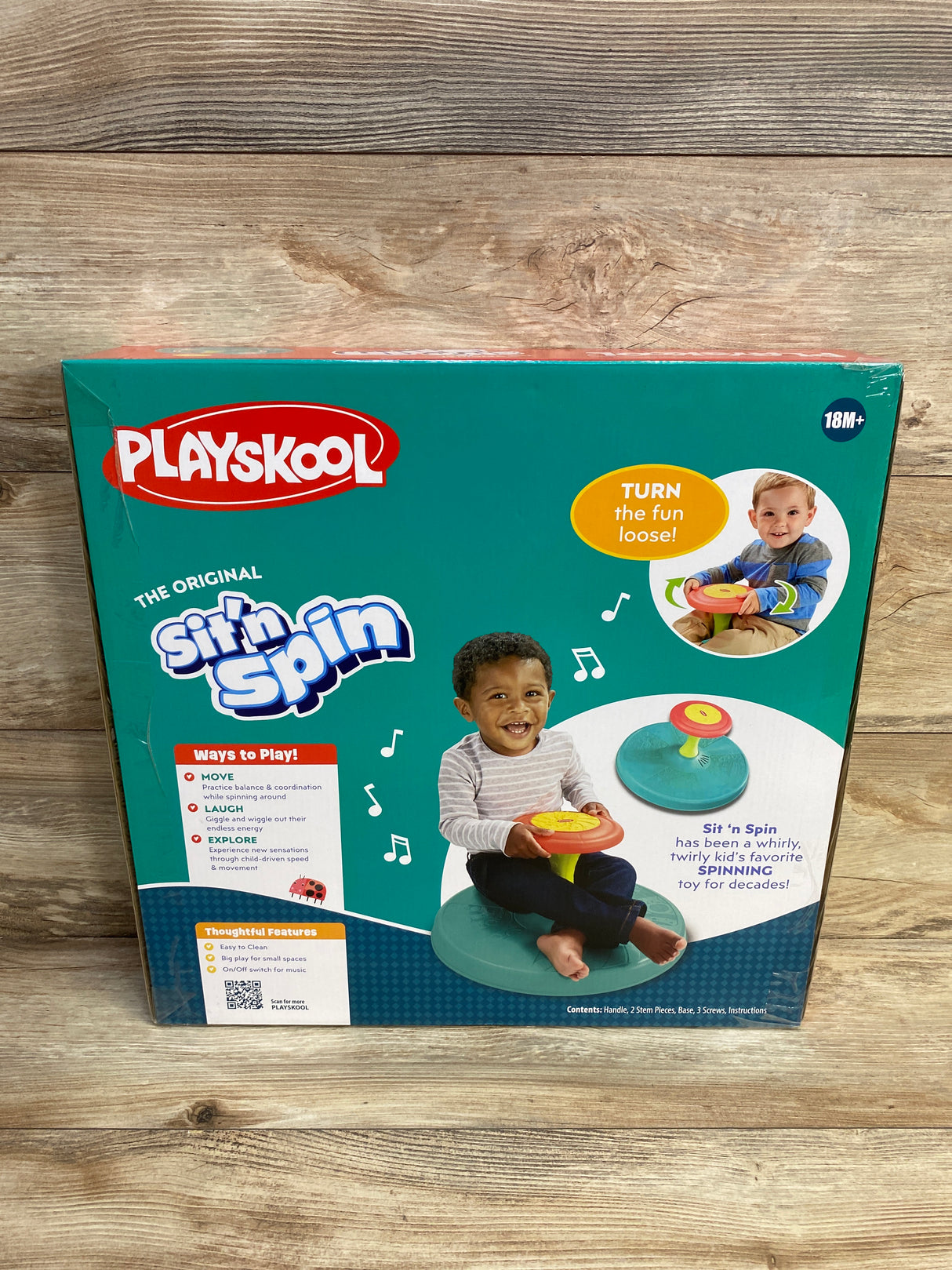 NEW Playskool Classic Sit 'n Spin, Teal