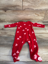 Just One You Heart Print Sleeper Red sz 9m