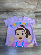 Ms. Rachel Peek-a-Boo Shirt Purple sz 2T