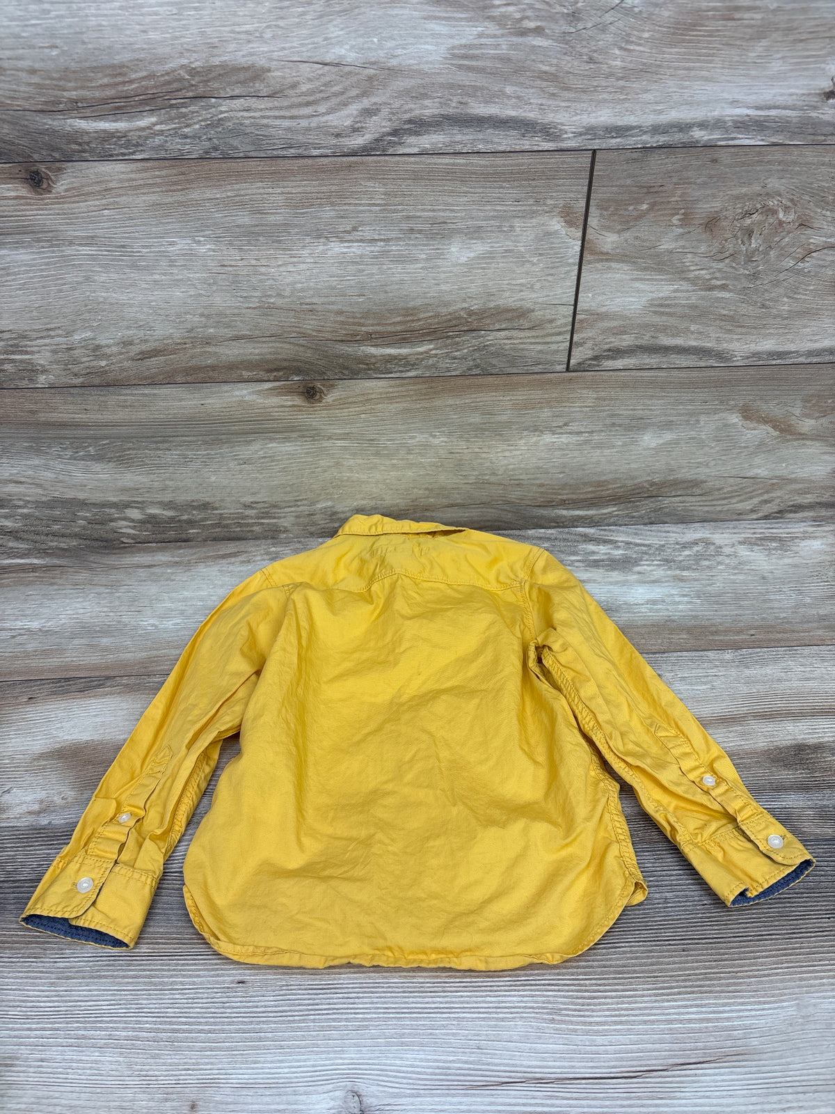 L.O.G.G. Long Sleeve Button-Up Shirt Yellow sz 4-5T