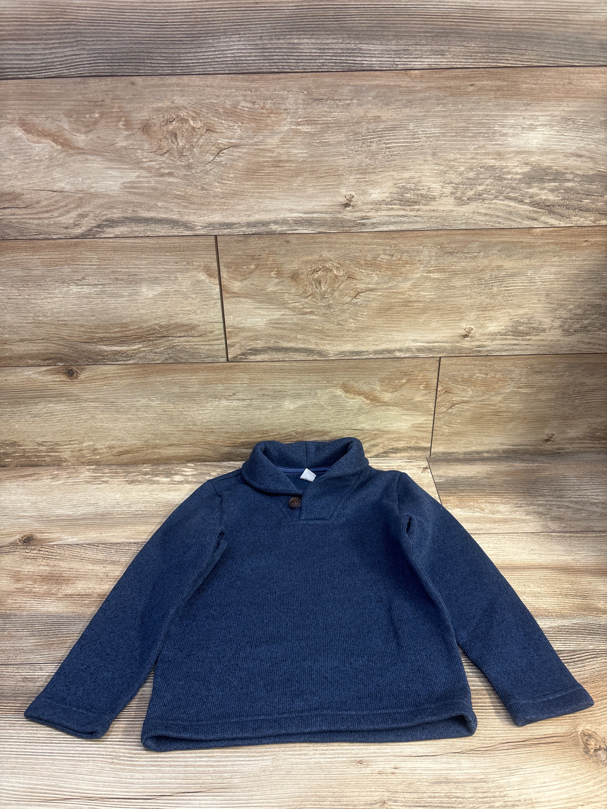 Old Navy Shawl-Collar Sweater-Fleece Pullover Navy sz 5T