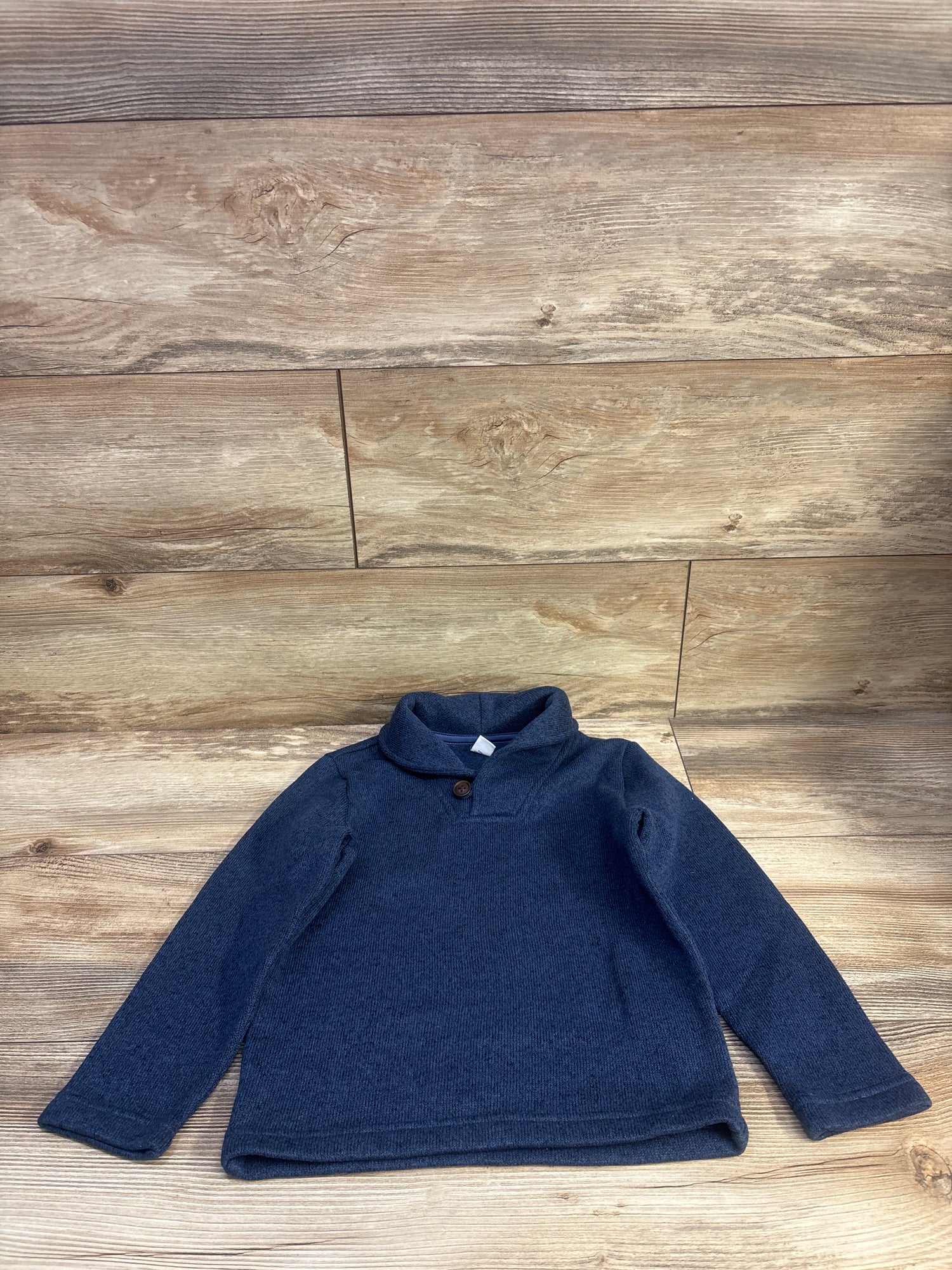 Old Navy Shawl-Collar Sweater-Fleece Pullover Navy sz 5T