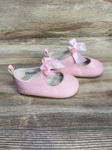 Lucky Brand Bow Mary Jane Crib Shoes Pink sz 4c