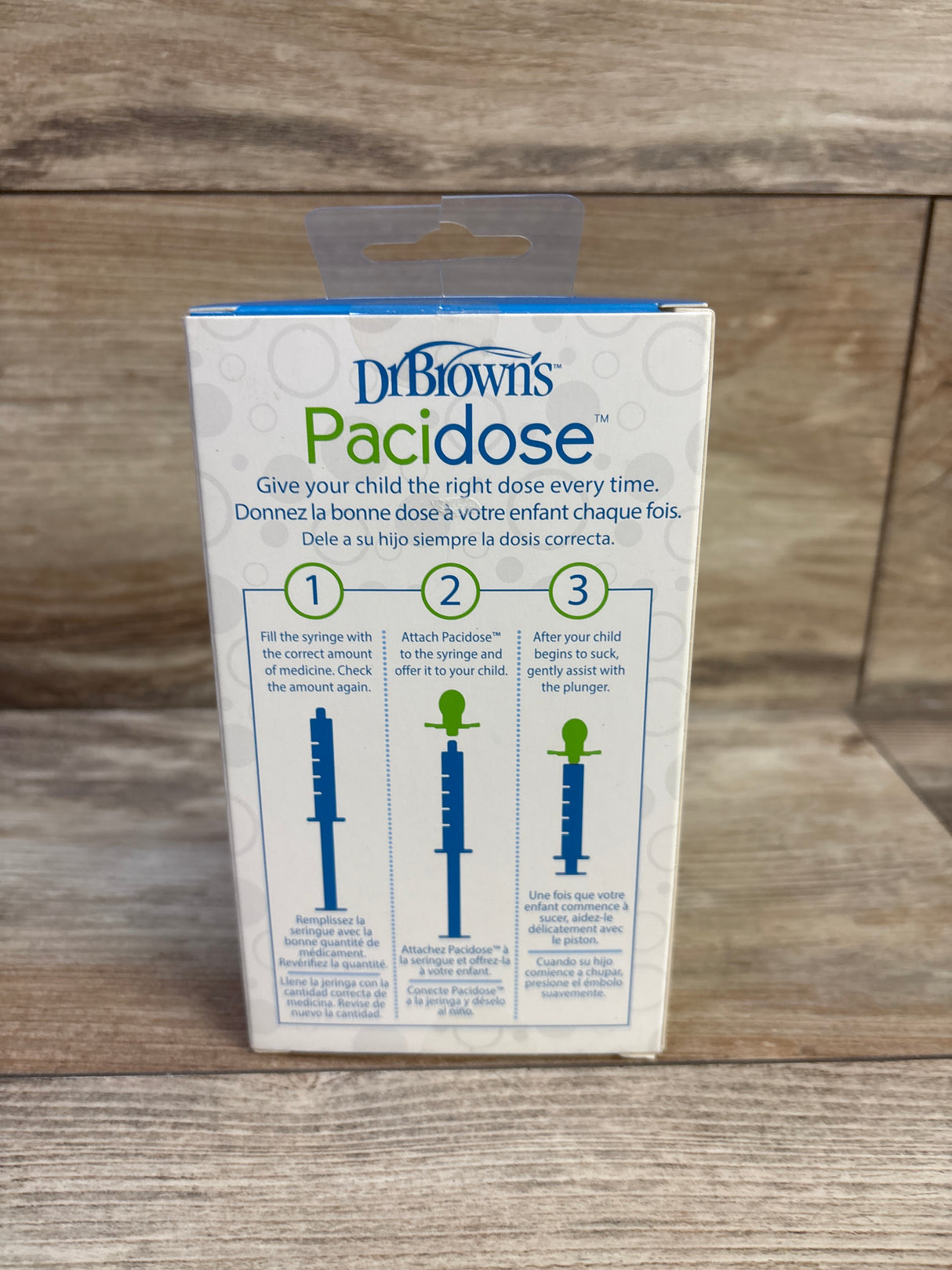 NEW Dr. Brown's Pacidose Liquid Medicine Dispenser with 2 Pacifier Bulbs