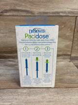 NEW Dr. Brown's Pacidose Liquid Medicine Dispenser with 2 Pacifier Bulbs