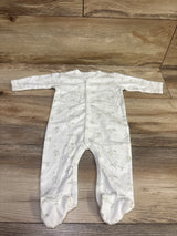 NEW Under The Nile Stork Snap Footie Sleeper White sz 0-3m
