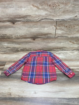 Oshkosh Plaid Button-Up Shirt Red sz 4T