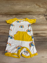Kyte Baby Bamboo Shortie Romper White sz 12-18m