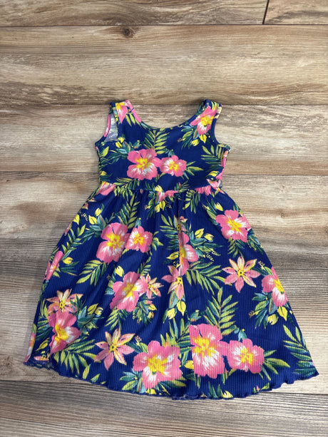 Zunie Tank Floral Dress Blue sz 4-5T - Me n Mommy To Be