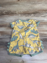 Carter's Dinosaur Shortie Romper Yellow sz 9m
