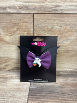 NEW Ghost Applique Faux Leather Bat Hair Bow