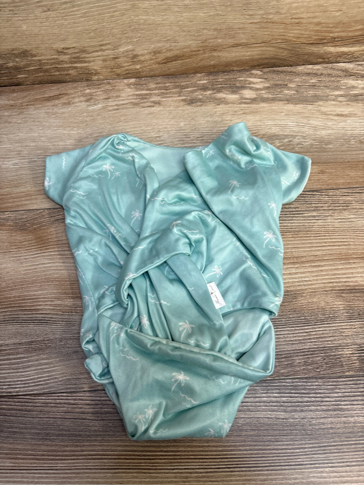 Mama Coco Beach Print Winged Bodysuit Blue sz 0-3m