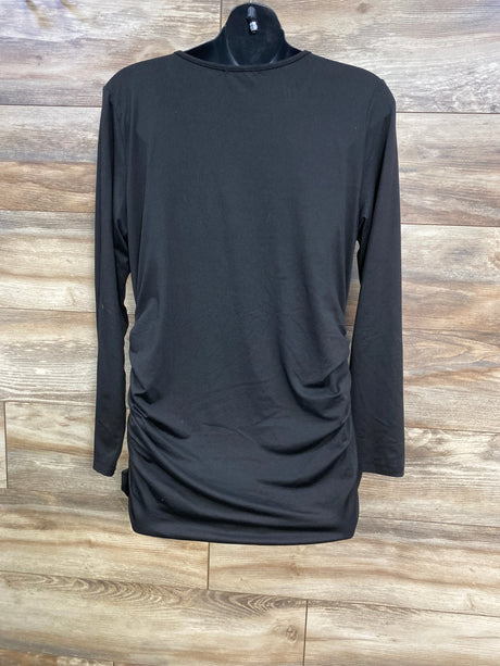Ekouaer Ruched Shirt Black sz XL - Me n Mommy To Be