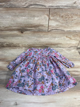Oshkosh Ruffle Trim Floral Dress Purple sz 18m