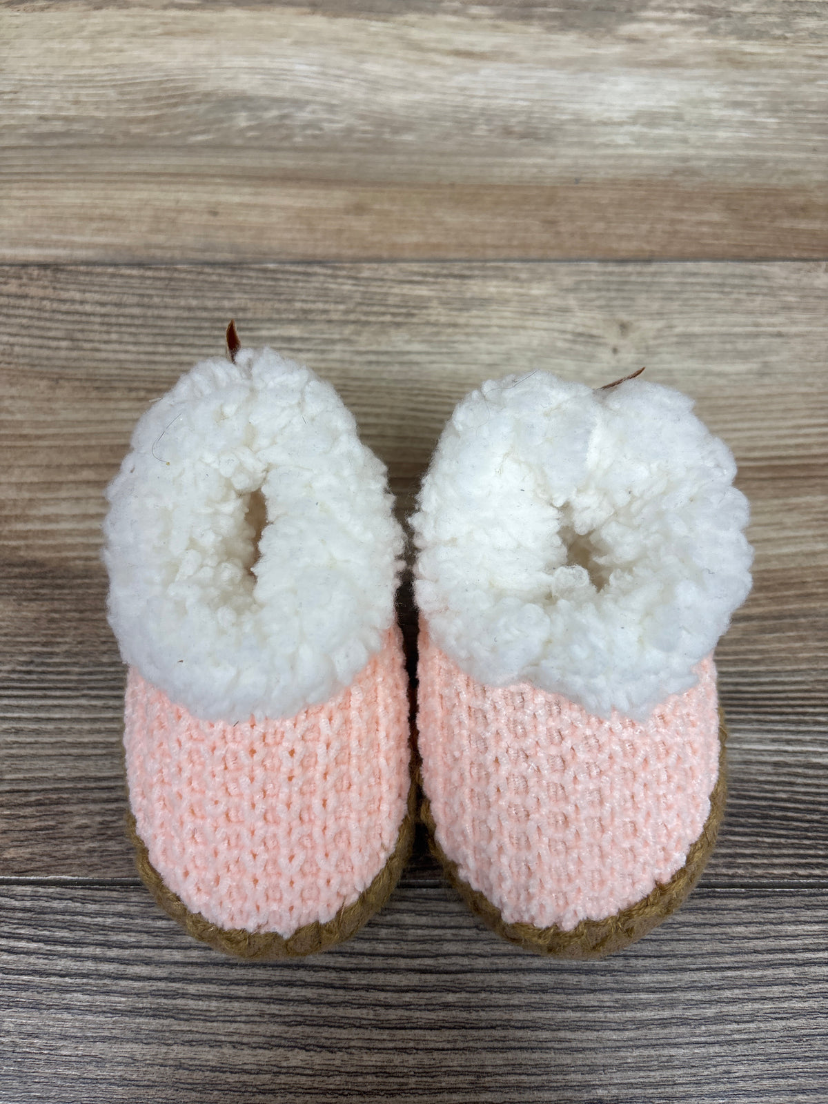 Bearpaw Knit Sherpa Booties Pink sz 1/2c