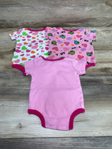 Nickelodeon 3pk TMNT Valentine's Day Bodysuits Pink sz 3-6m