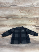 Columbia Plaid Full Zip Fleece Black sz 6-12m