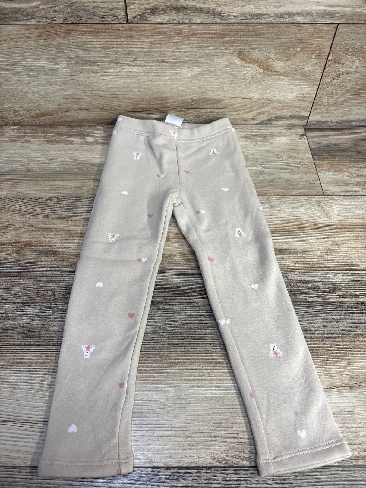 NEW Baby Gap Bear Pull On Cozy Lined Pants Beige sz 4T