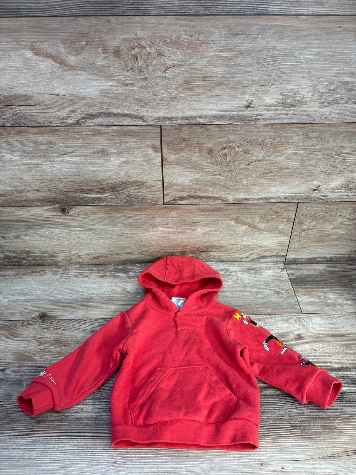 Adidas x Disney Mickey & Friends Hoodie Red sz 12m