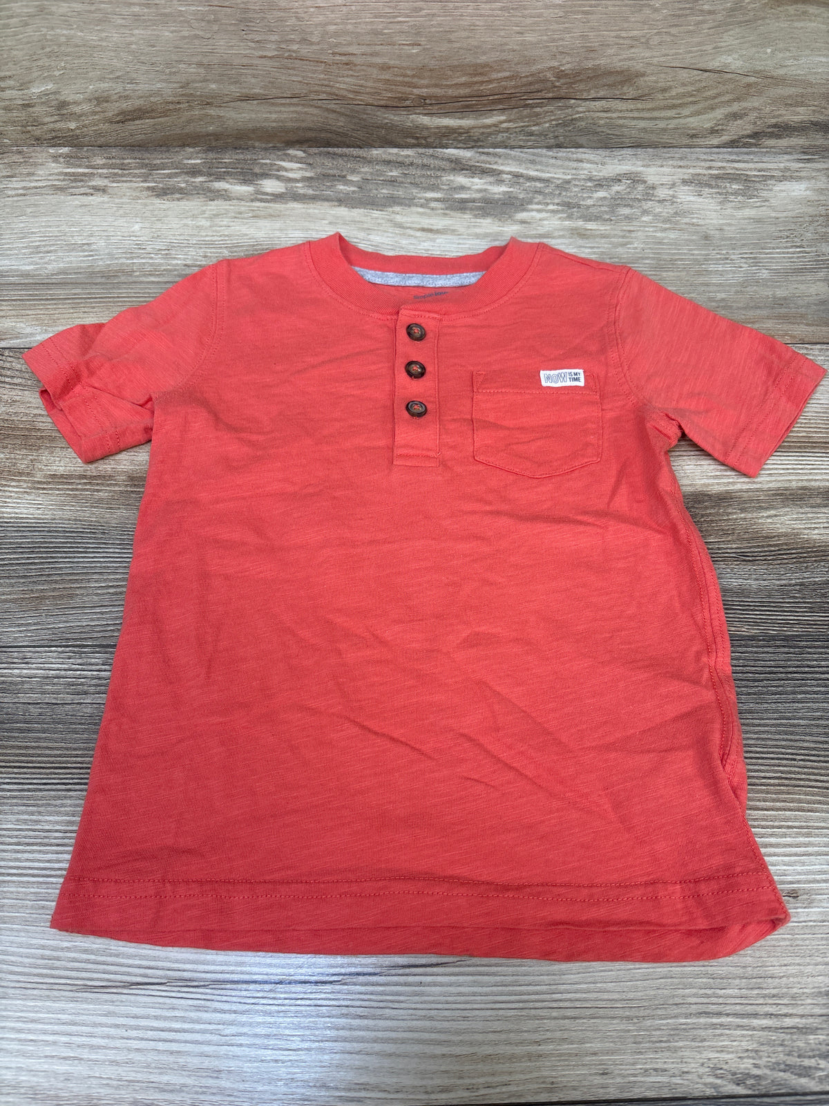 Simple Joys Henley Shirt Red sz 3T