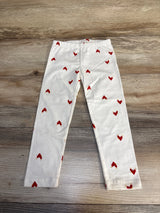 Old Navy Heart Print Leggings Ivory sz 3T