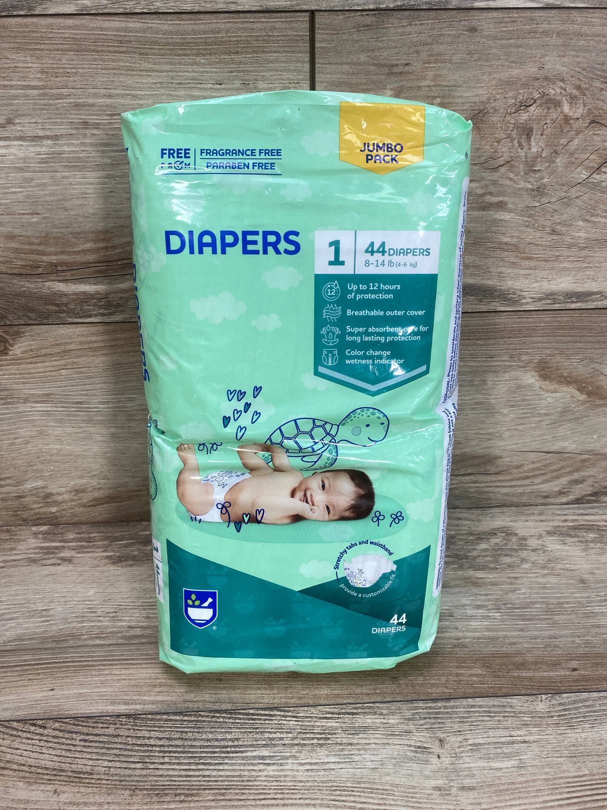 NEW Rite Aid Jumbo Pack Diapers Size 1, 44ct