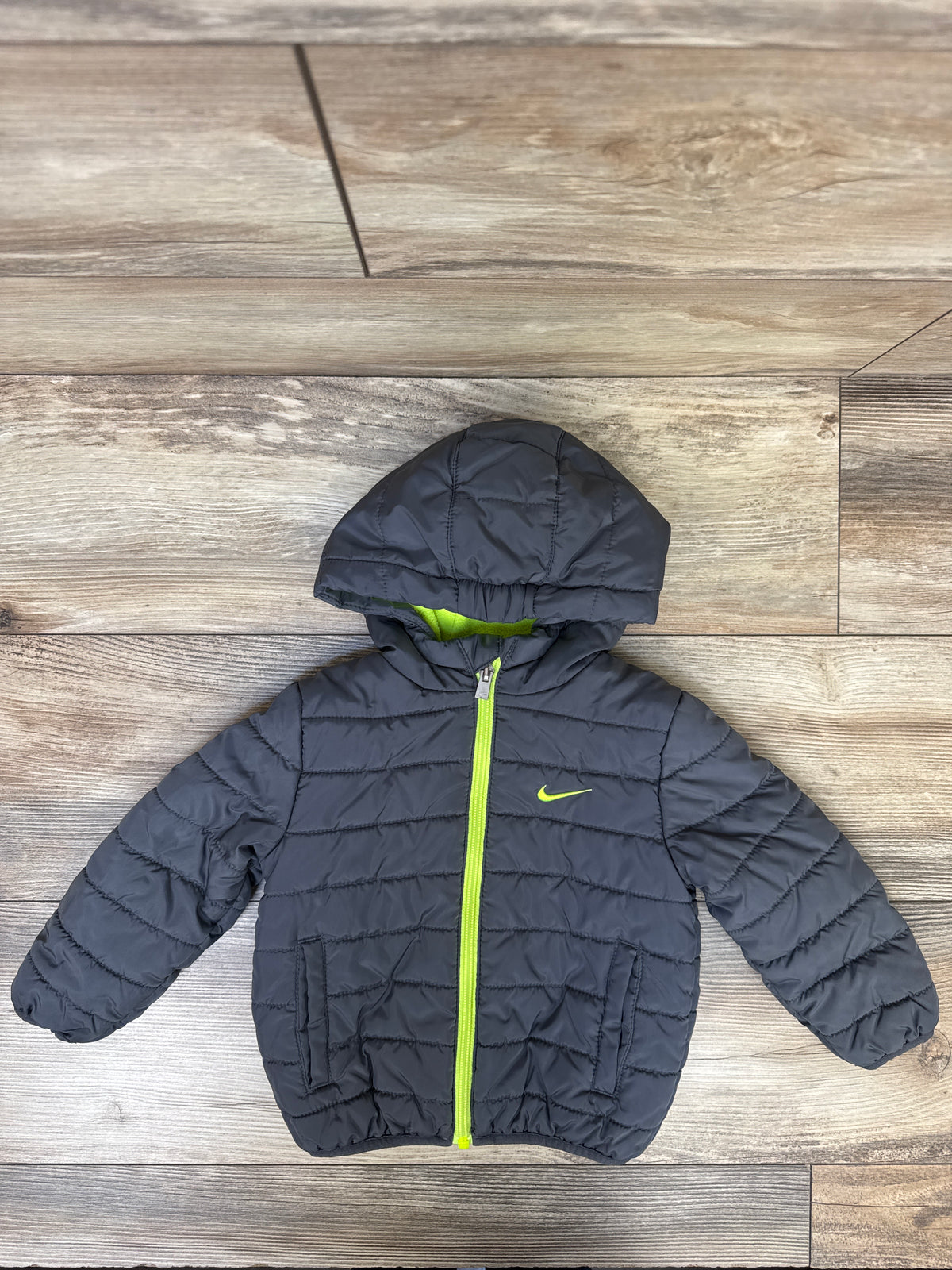 Nike Puffer Zip Jacket Grey sz 18m