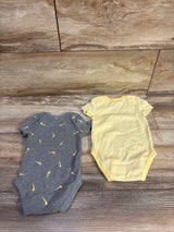 Nike 2pk Bodysuits Yellow sz 3m