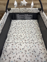 Pamo Babe Playard with Bassinet Grey