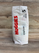 NEW Huggies Snug & Dry Diapers, 22ct Size 5