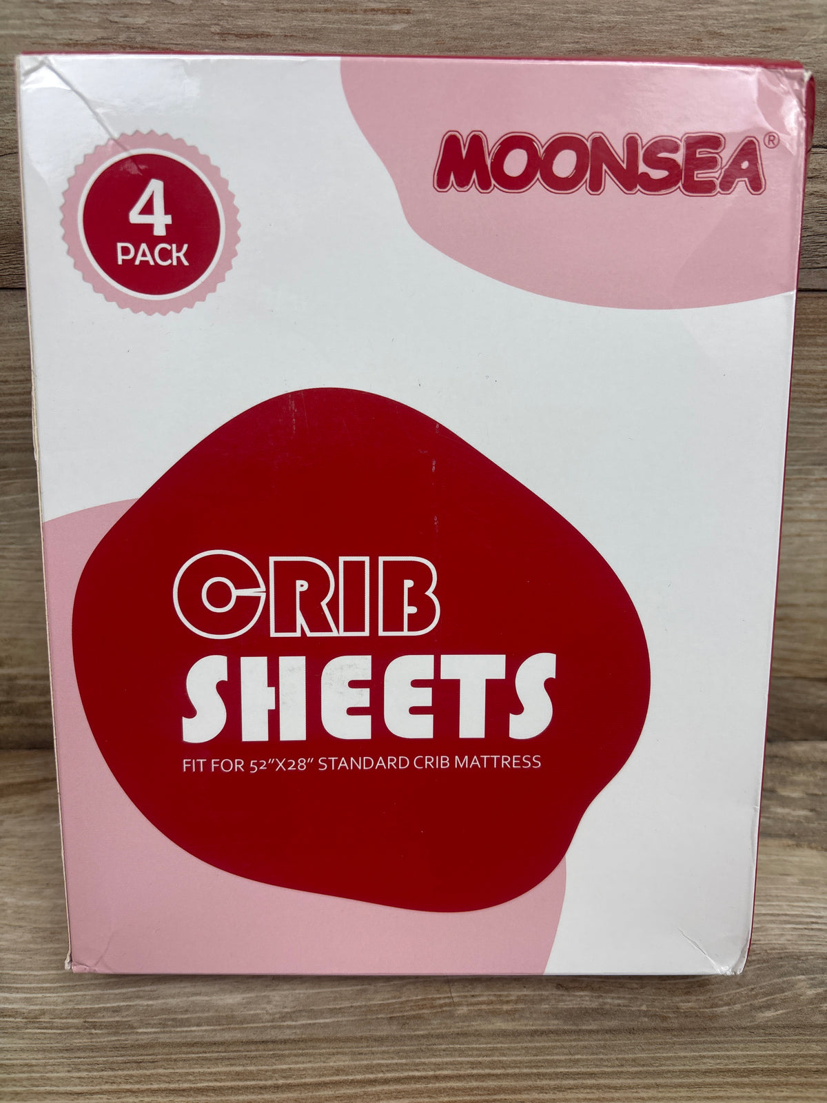 NEW Moonsea 4pk Crib Sheets 52''x28''