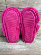 Cat & Jack Amoret Plush Slippers Pink sz 9/10c