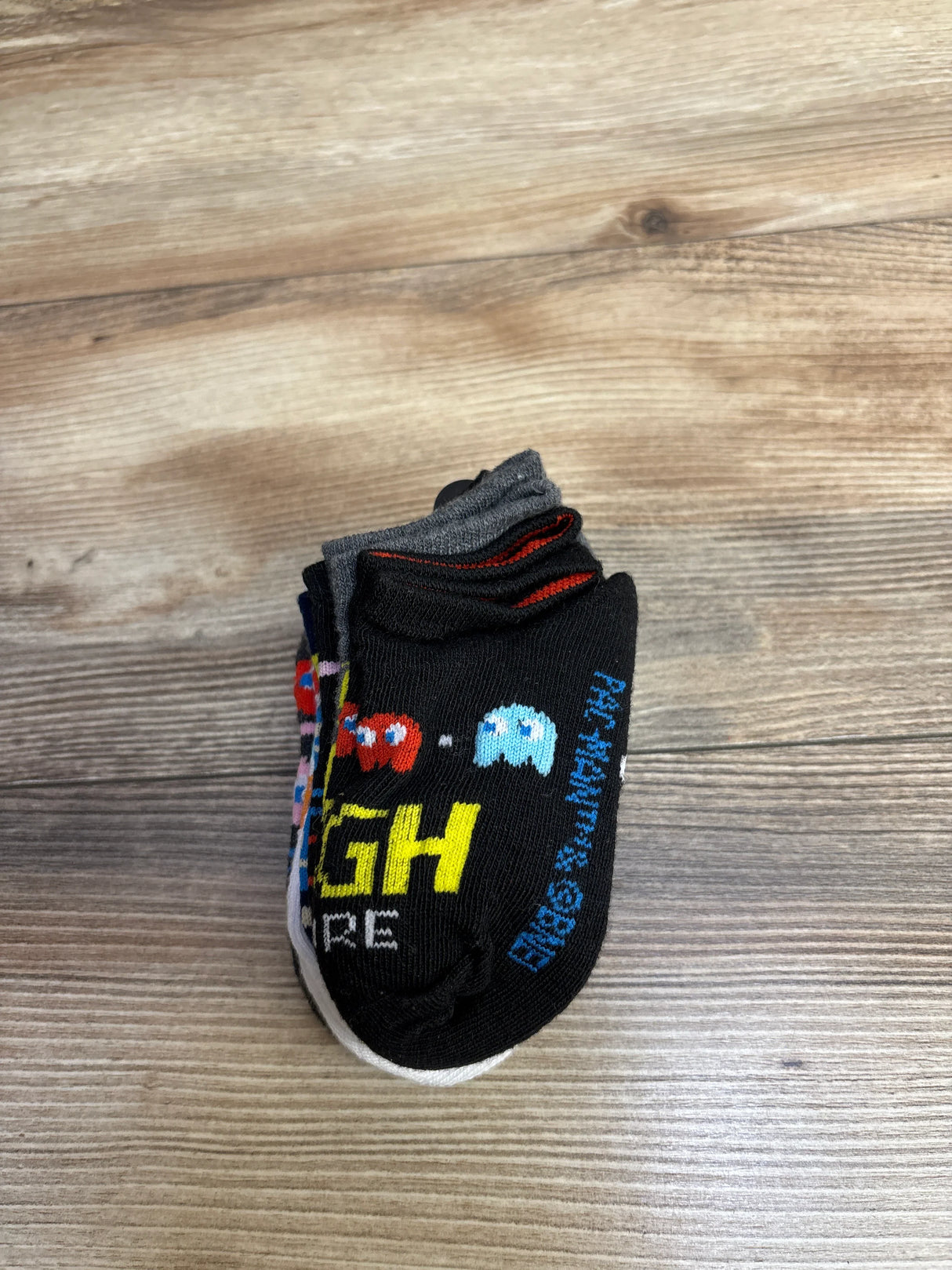 NEW Pacman Low Cut Socks 6pk sz 2T-3T