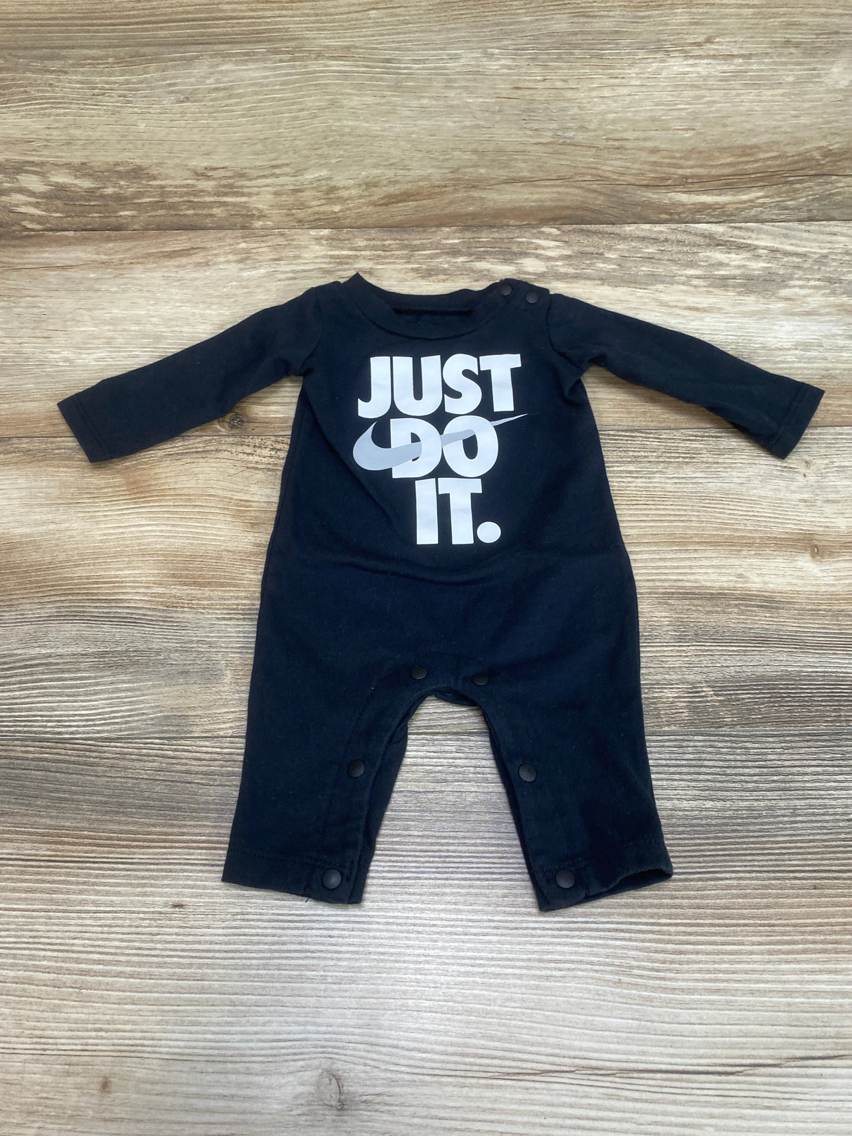 Nike Just Do It. Coverall Black sz Newborn