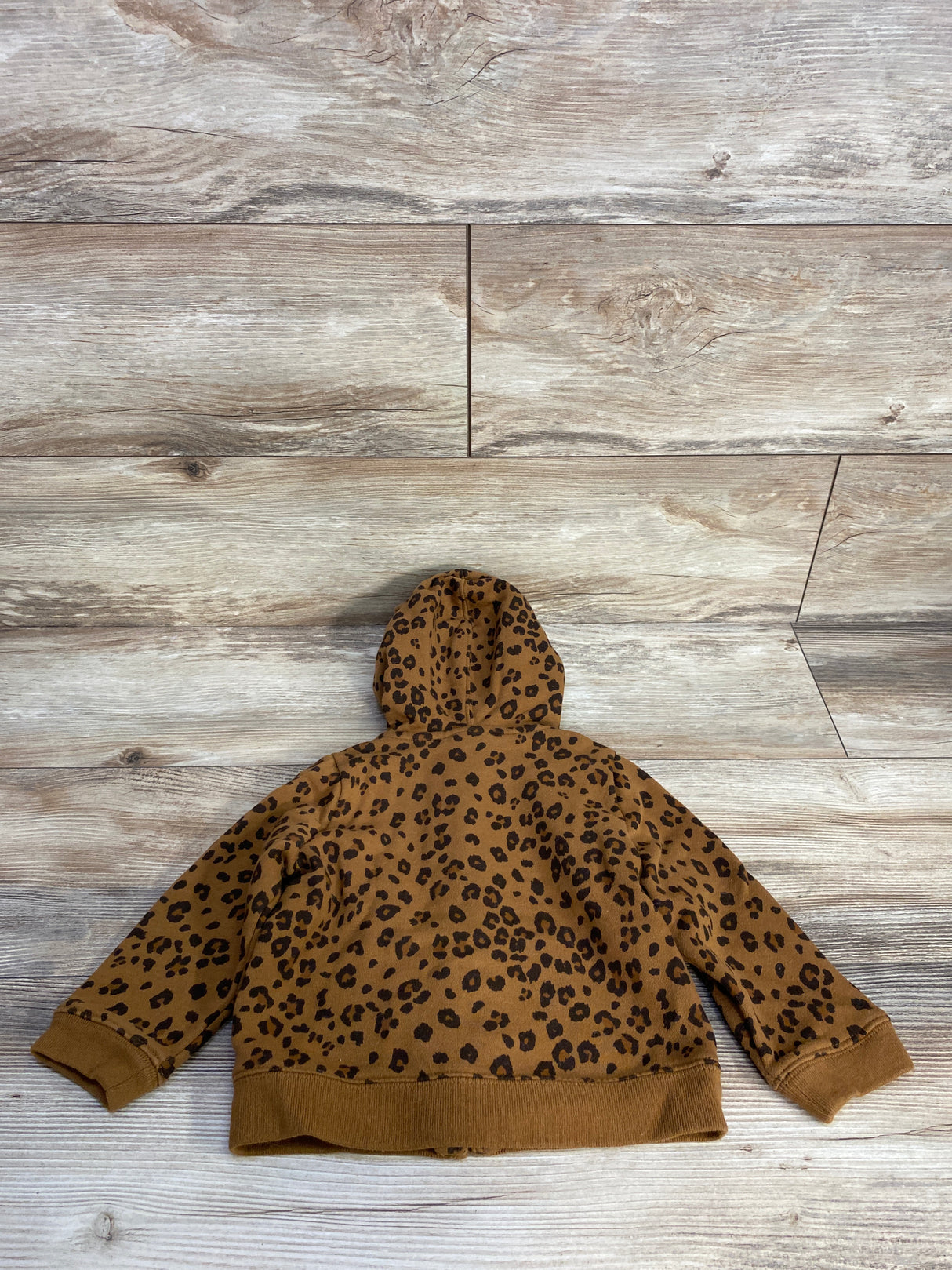 Baby Gap Leopard Print Full Zip Hoodie Brown sz 18-24m