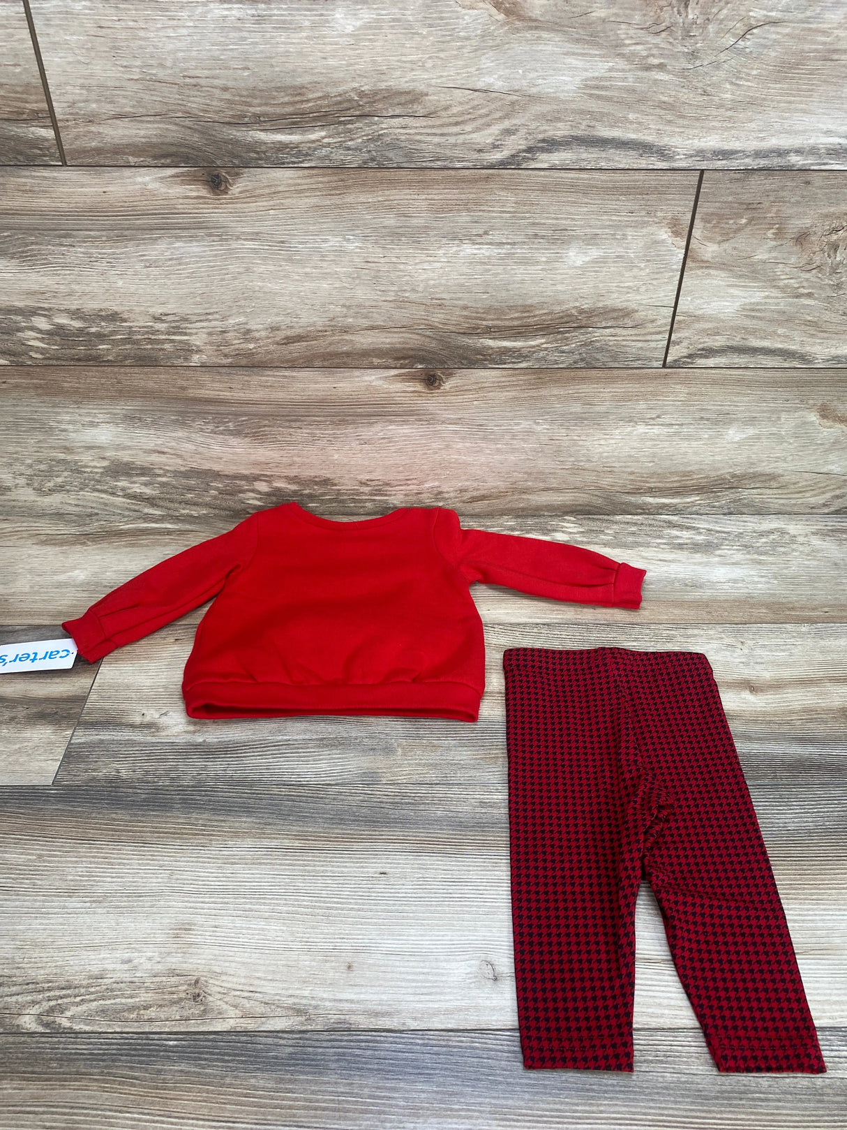 NEW Carter's 2pc Reindeer Sweatshirt & Leggings Red sz 9m - Me n Mommy To Be