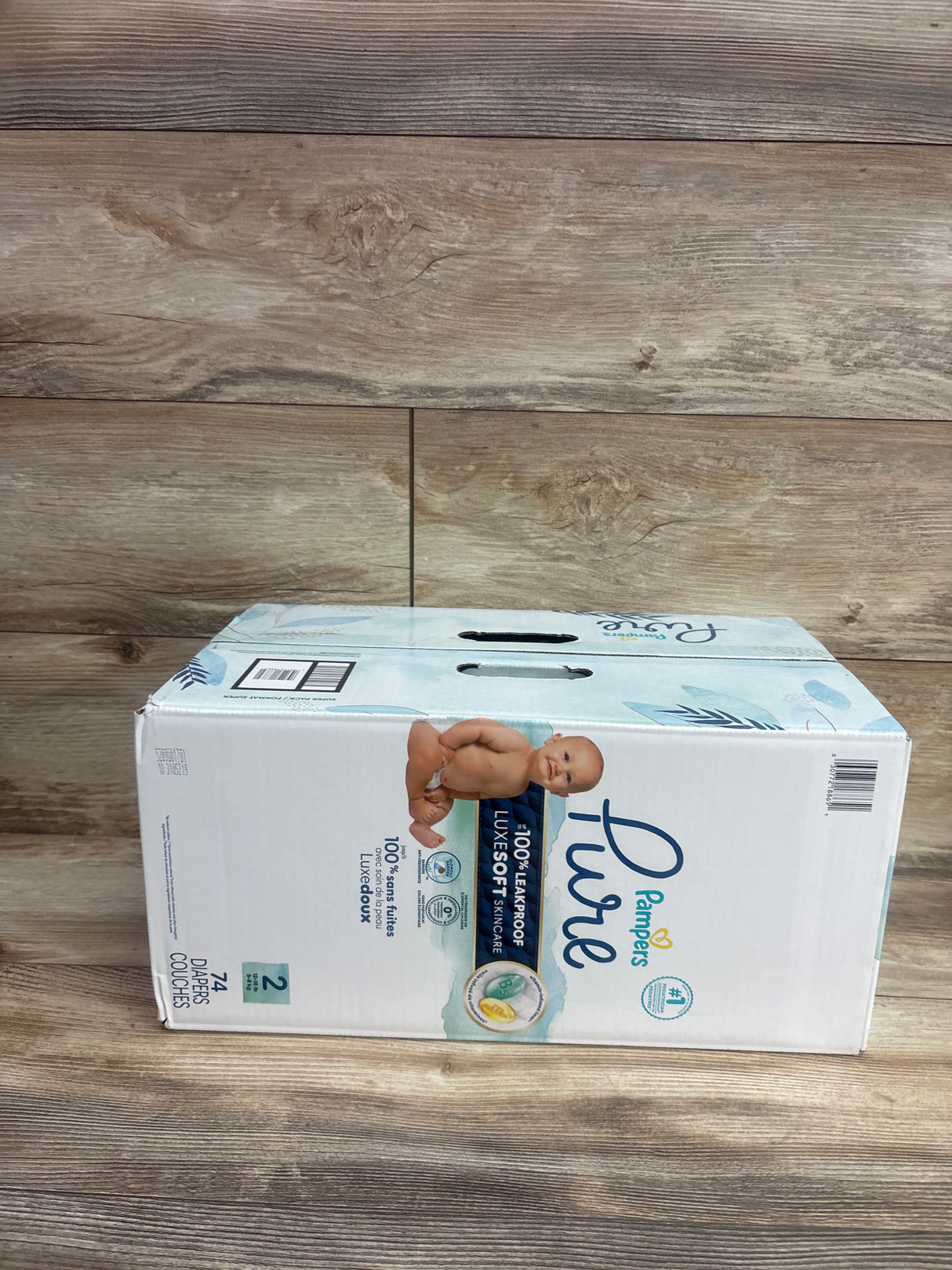 NEW Pampers Pure Diapers Size 2, 74ct.