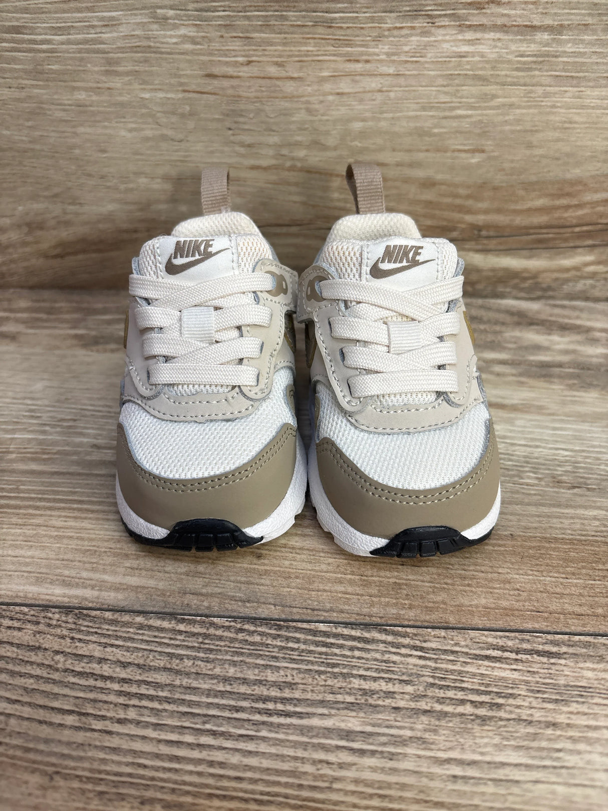 NEW Nike Air Max 1 EasyOn TD 'Phantom Light Orewood Brown' Sneakers sz 3c