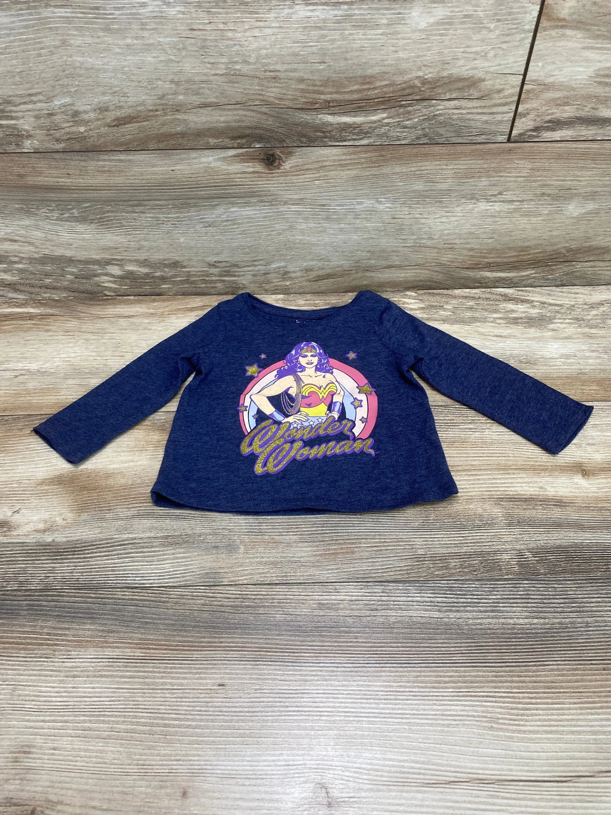 Jumping Beans Wonder Woman Shirt Blue sz 12m