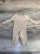 Shein Ribbed Hi Im New Here Coverall Tan sz 1-3m