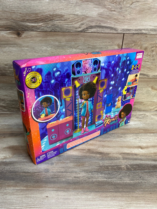 NEW Mattel Karma's World Transforming Musical Star Stage Playset - Me n Mommy To Be