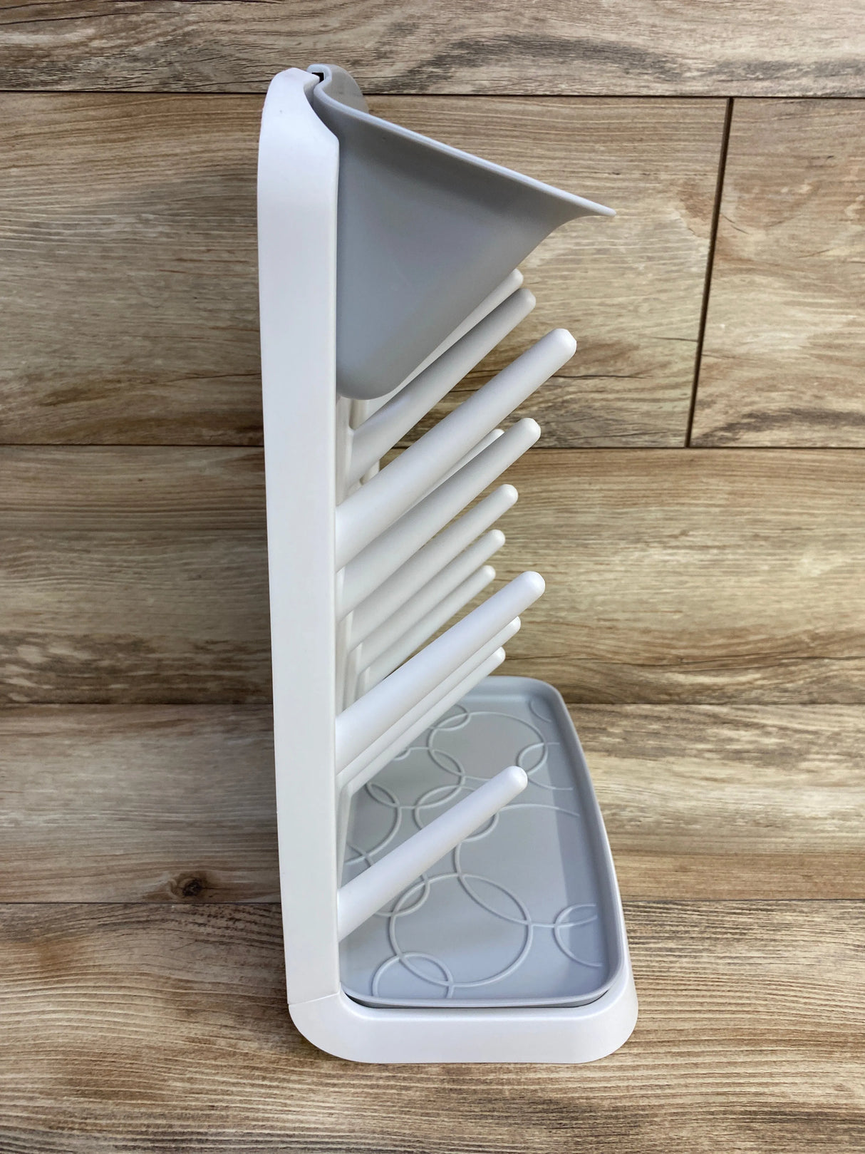 Ubbi Vertical Baby Bottle Drying Rack, Grey