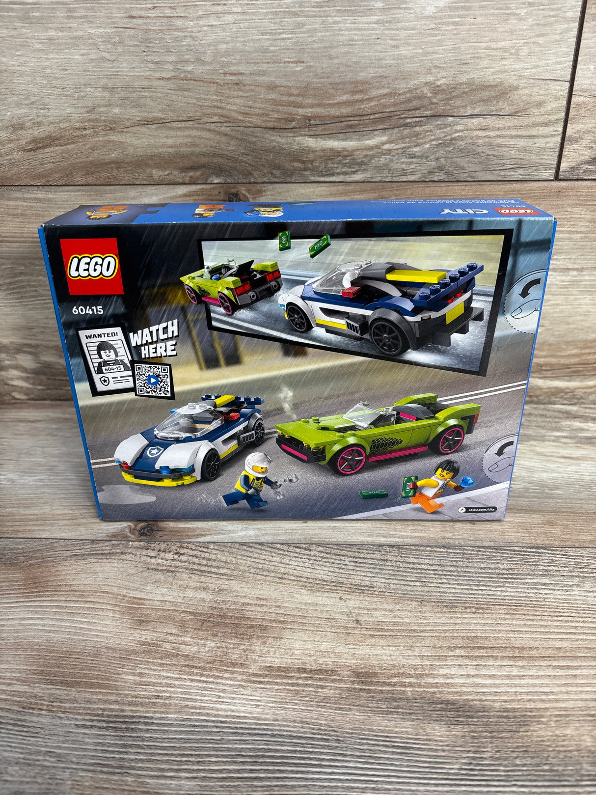 NEW LEGO City Police Car and Muscle Car Chase Pretend Play Toy 60415