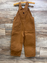 Carhartt Canvas Bib Overalls Brown sz 3T