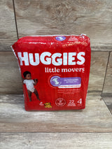 NEW Huggies Little Movers Diapers Size 4, 22ct