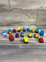 Blukids 16pc Assorted Construction Pull-Back Vehicles