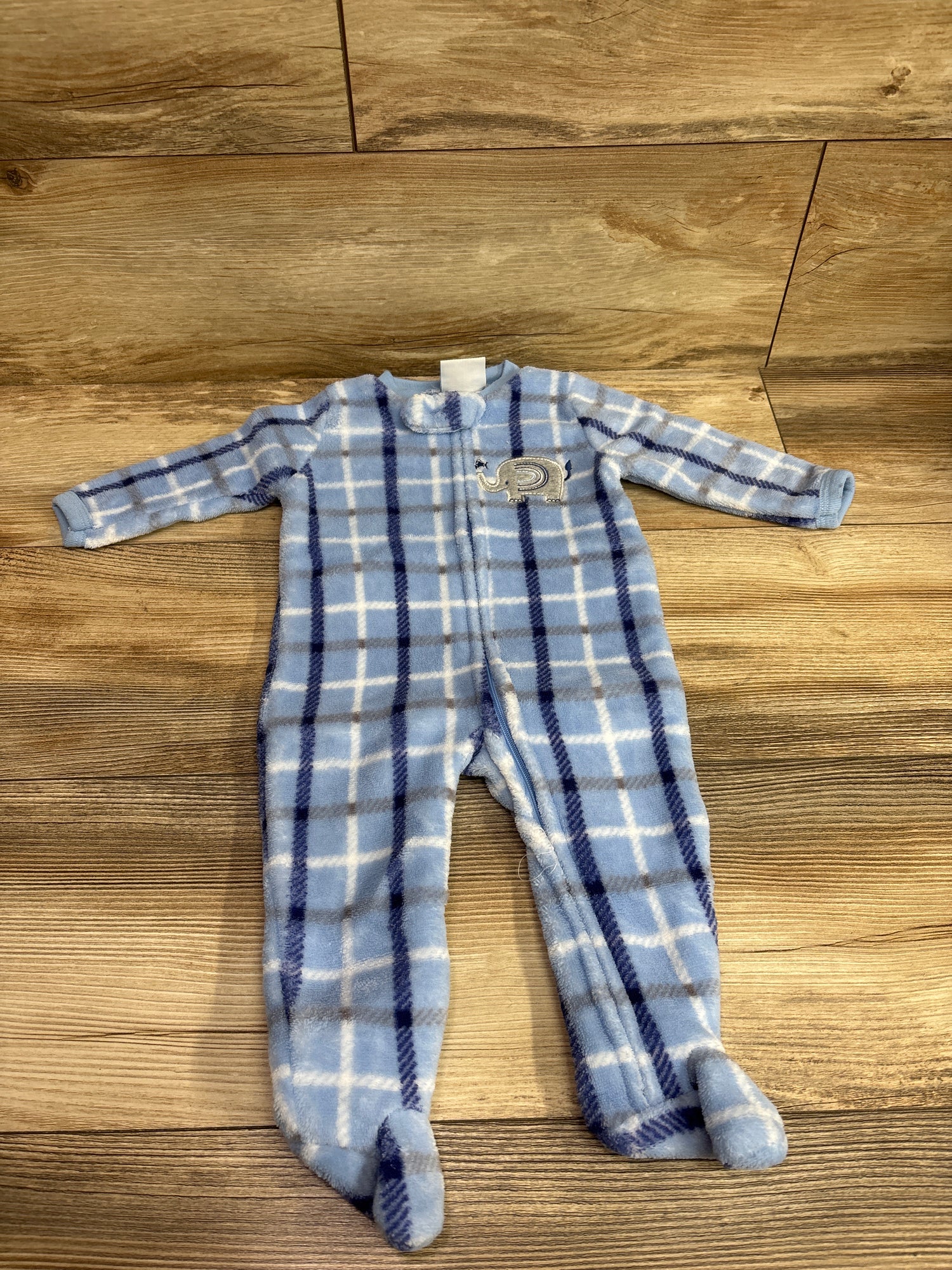 Little & Loved Plush Blanket Sleeper Blue sz 3-6m