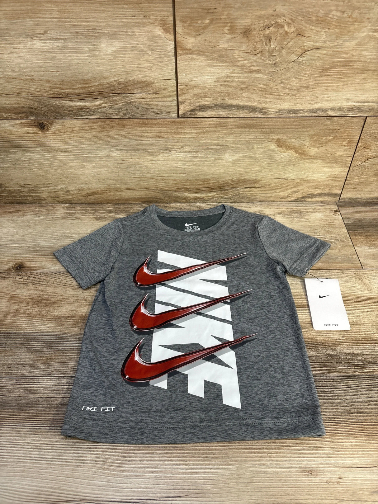 NEW Nike Dri-Fit Shirt Grey sz 4T