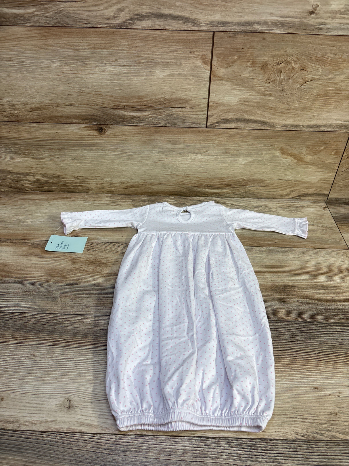 NEW Magnolia Baby Pima Cotton Sleep Gown White sz 0-3m
